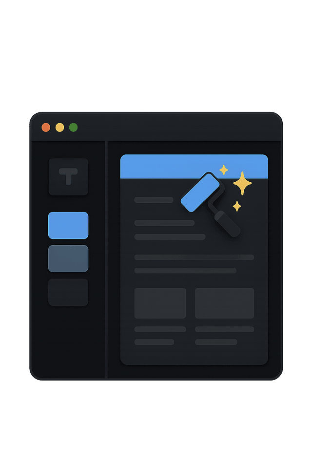 Branded document visual